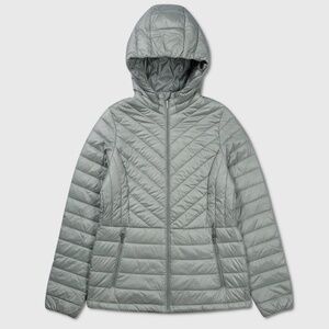 32 Degrees Short Quilted Packable Down Jacket - NWT Womens Large - #48453-C6